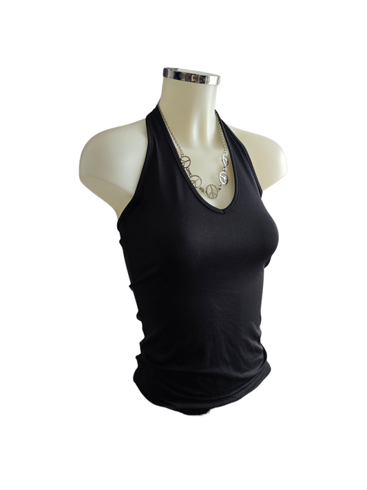 00s vintage black halter top