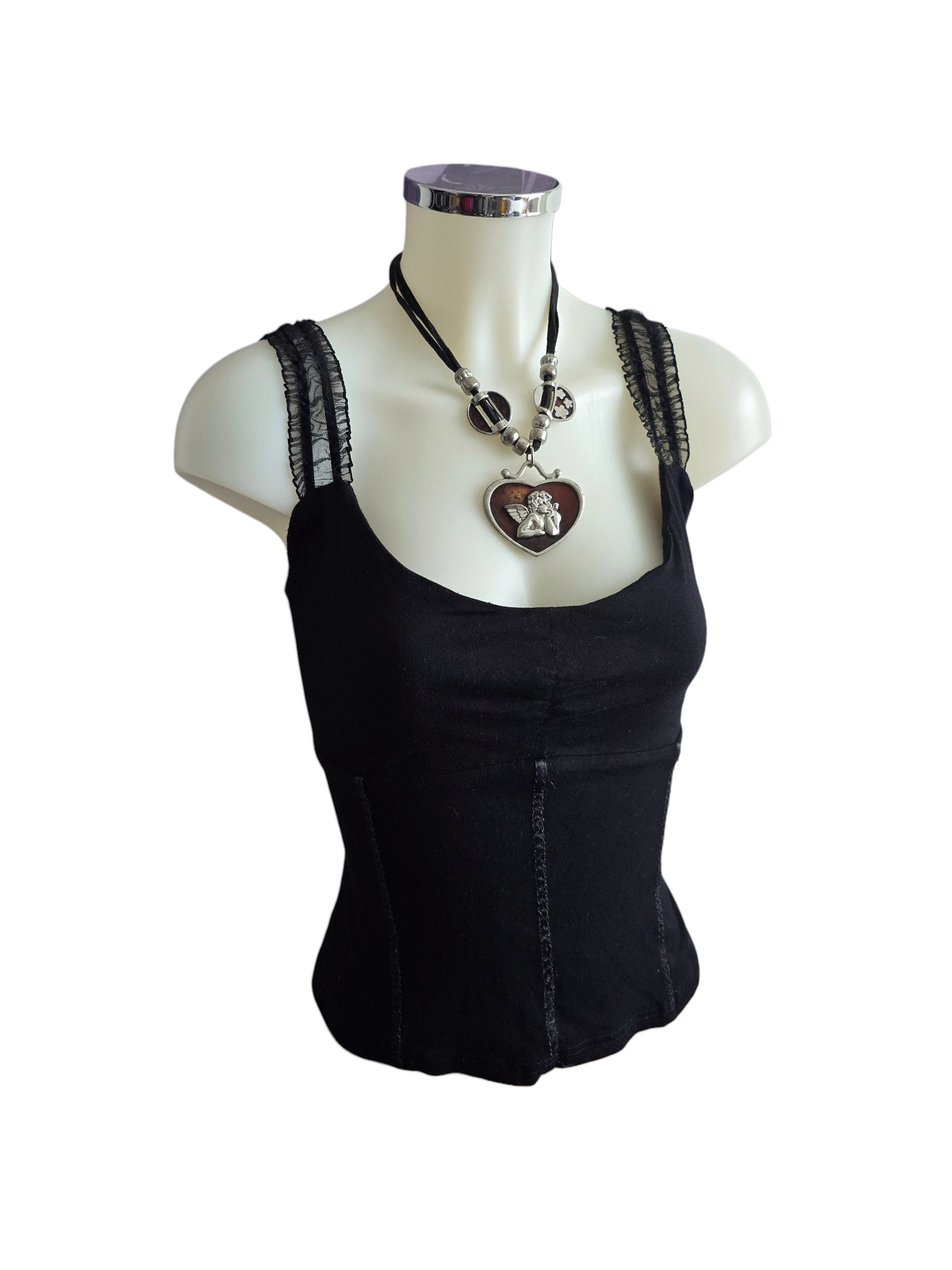 00ss vintage dark coquette babydoll top