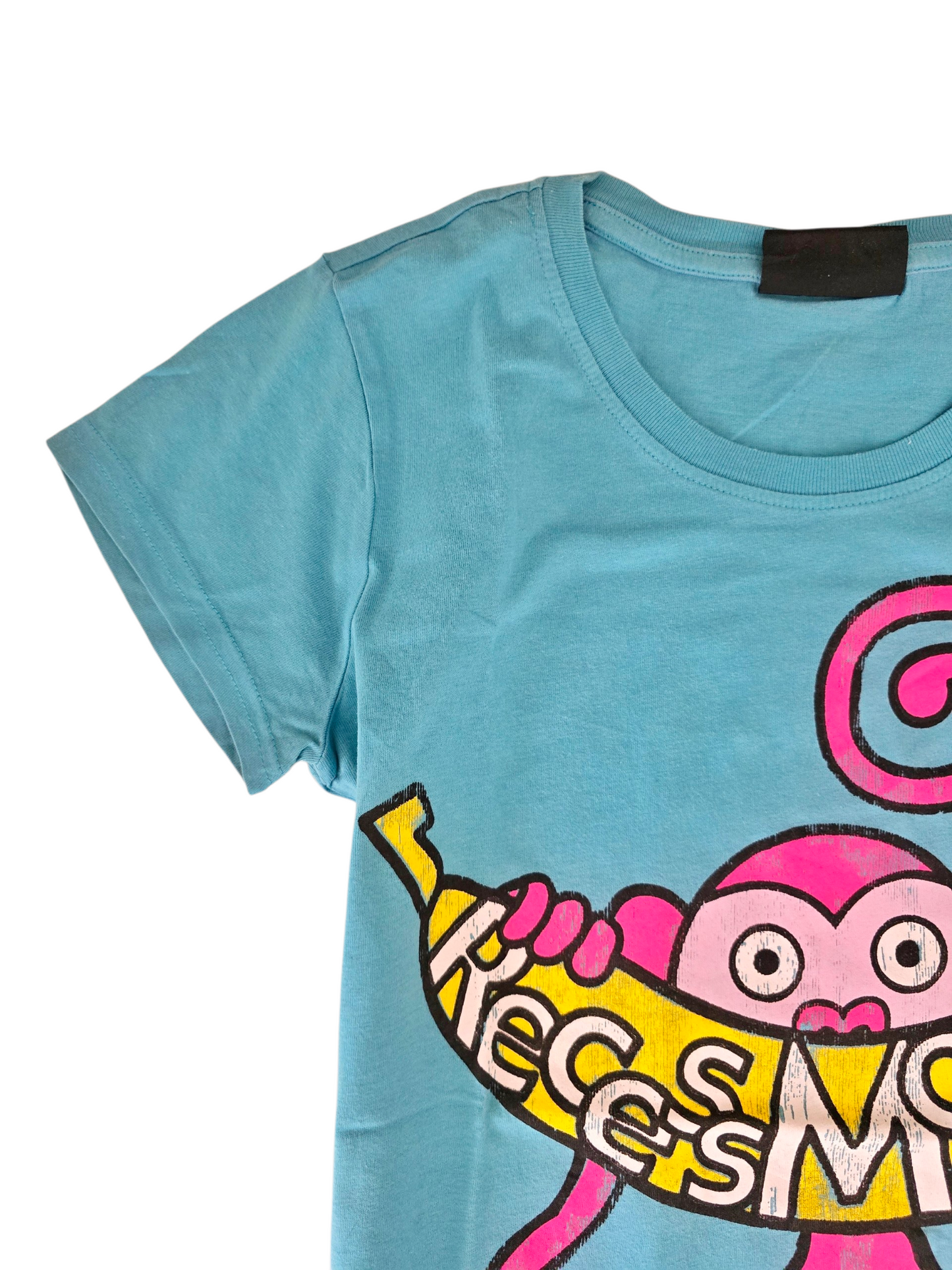 2000s vintage scene printed blue tshirt - zimfriperie