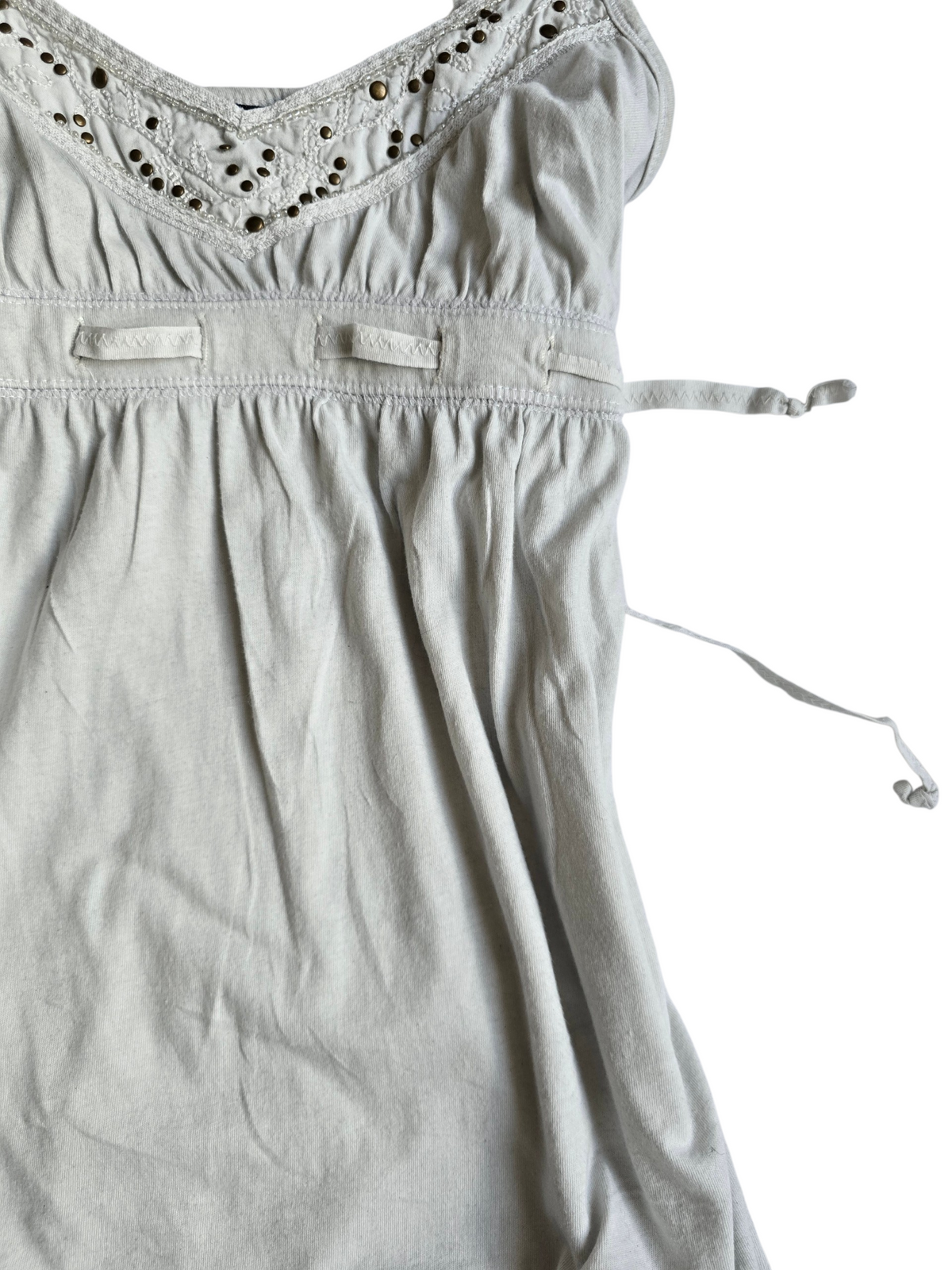 2000s vintage fairy babydoll studded top