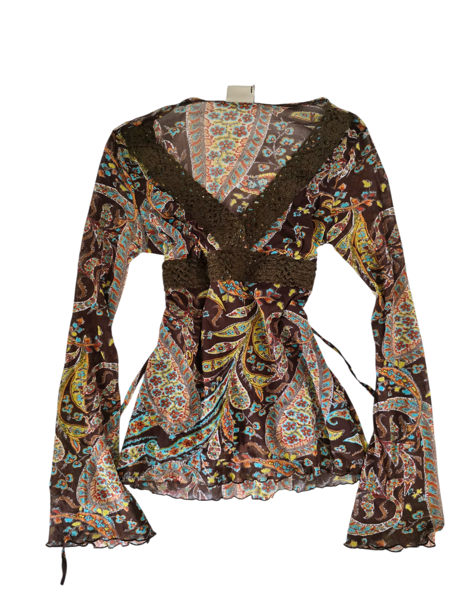 2000s vintage fairy boho brown top - zimfriperie