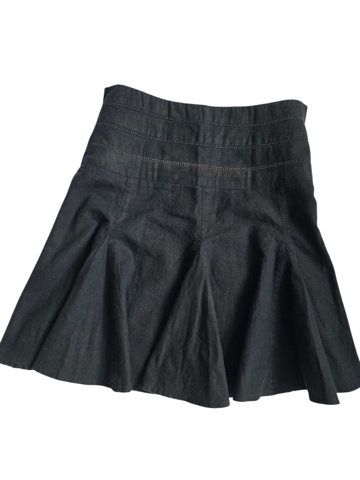 2000s vintage downtown girl pleated low-rise skirt