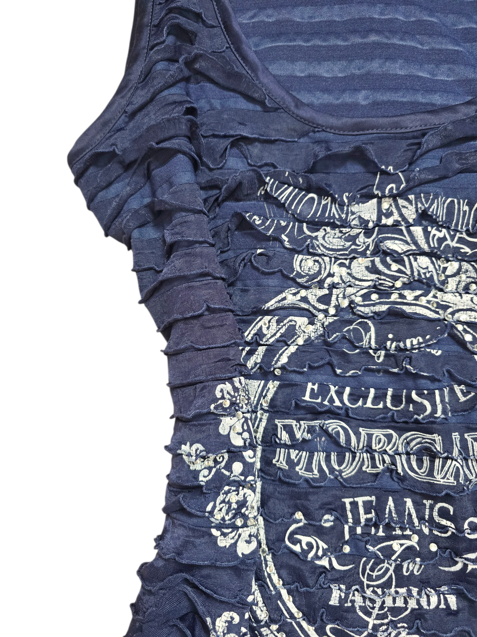 00s vintage Morgan de toi ruffled indie sleaze top - zimfriperie