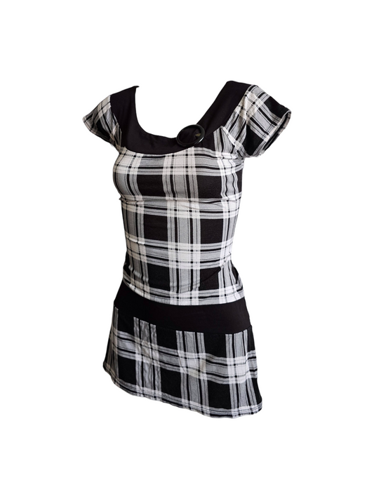 00s vintage softgrunge plaid dress - zimfriperie