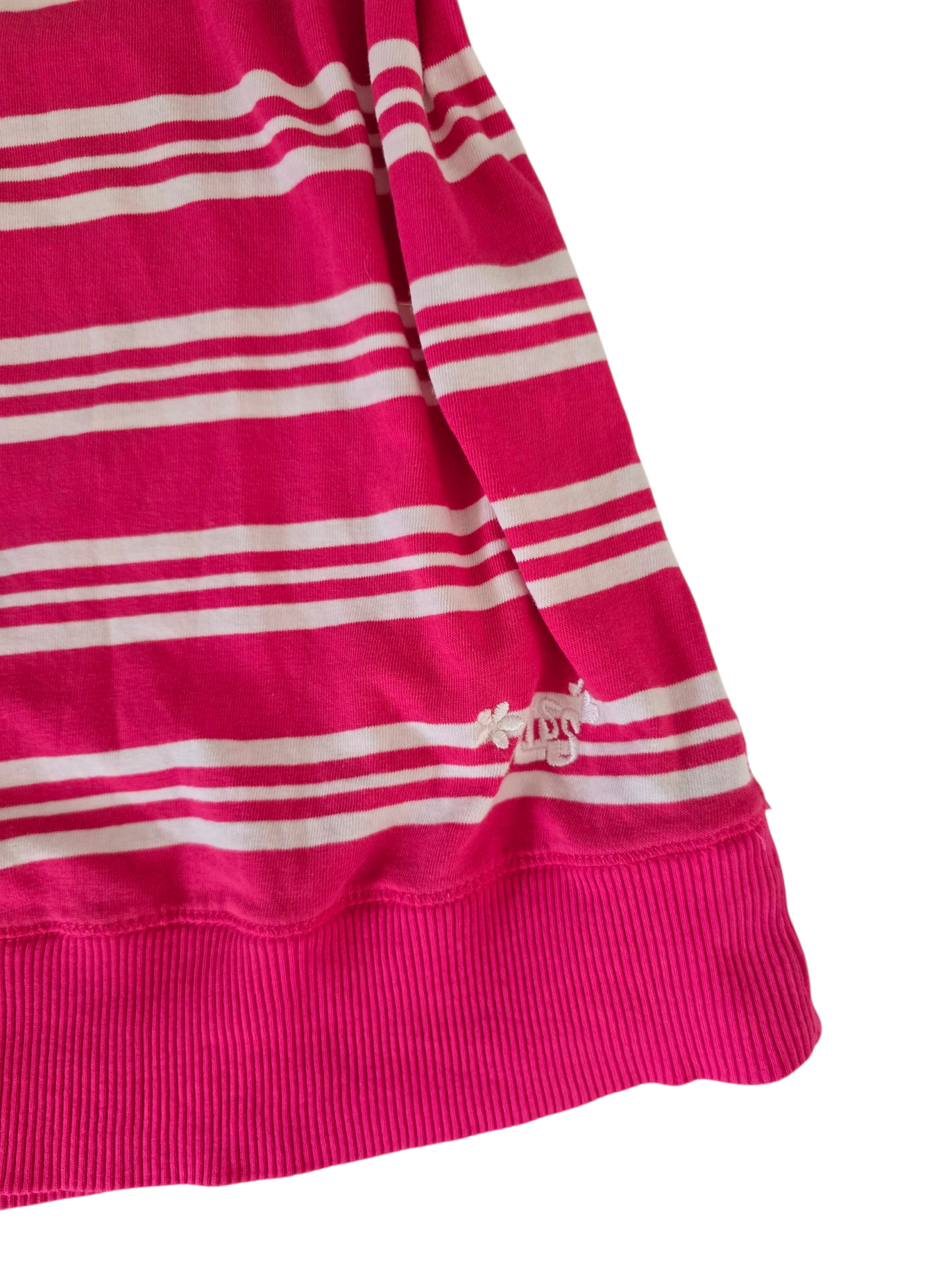 2000s vintage indie sleaze pink striped strapless babydoll top