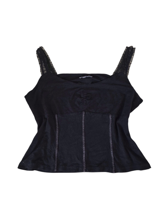 00ss vintage dark coquette babydoll top