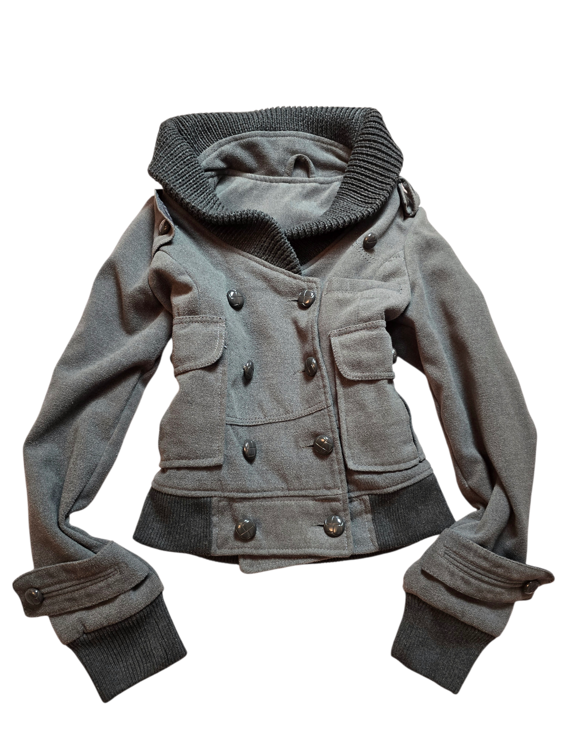 00s vintage grey softgrunge coat - zimfriperie