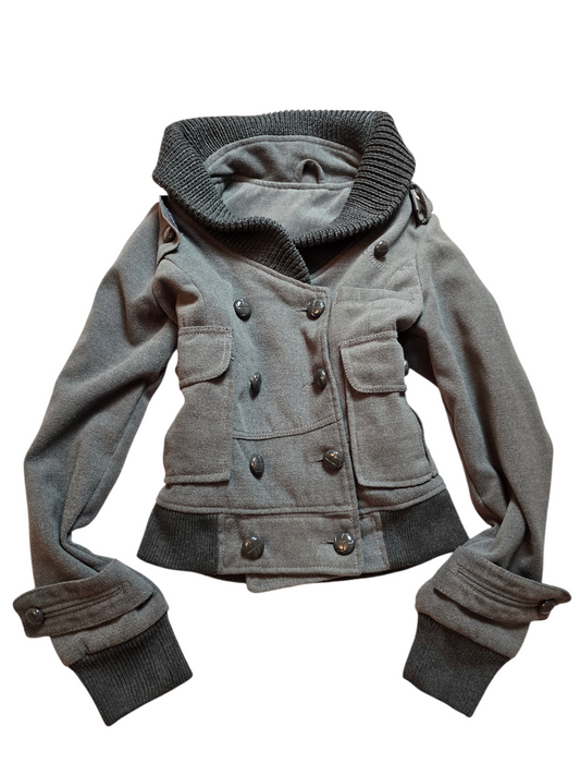 00s vintage grey softgrunge coat