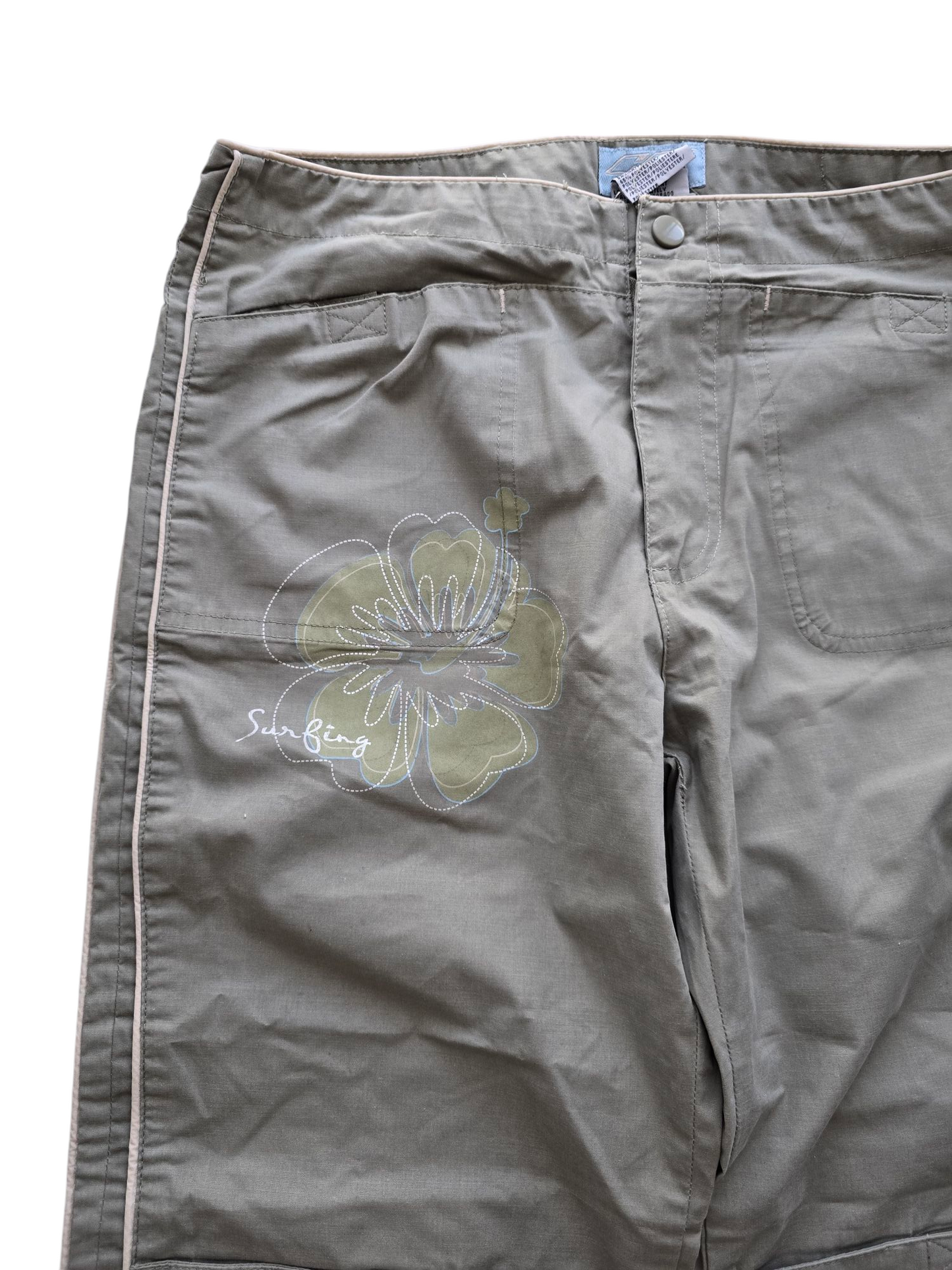 90s vintage beachwear pants