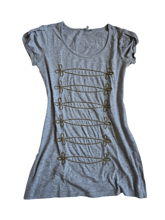 2000s vintage indie sleaze officier top