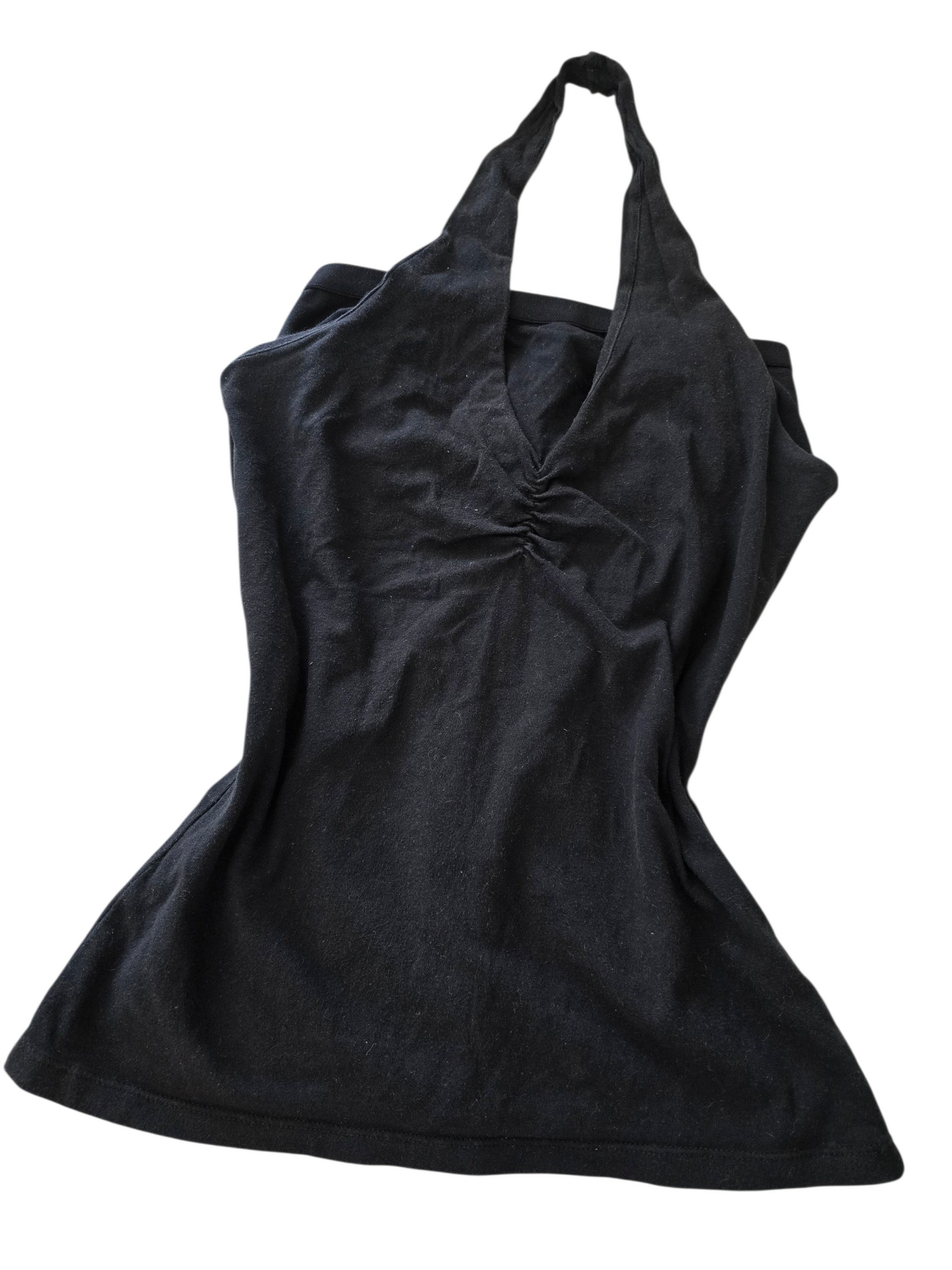 Y2k vintage halter black top