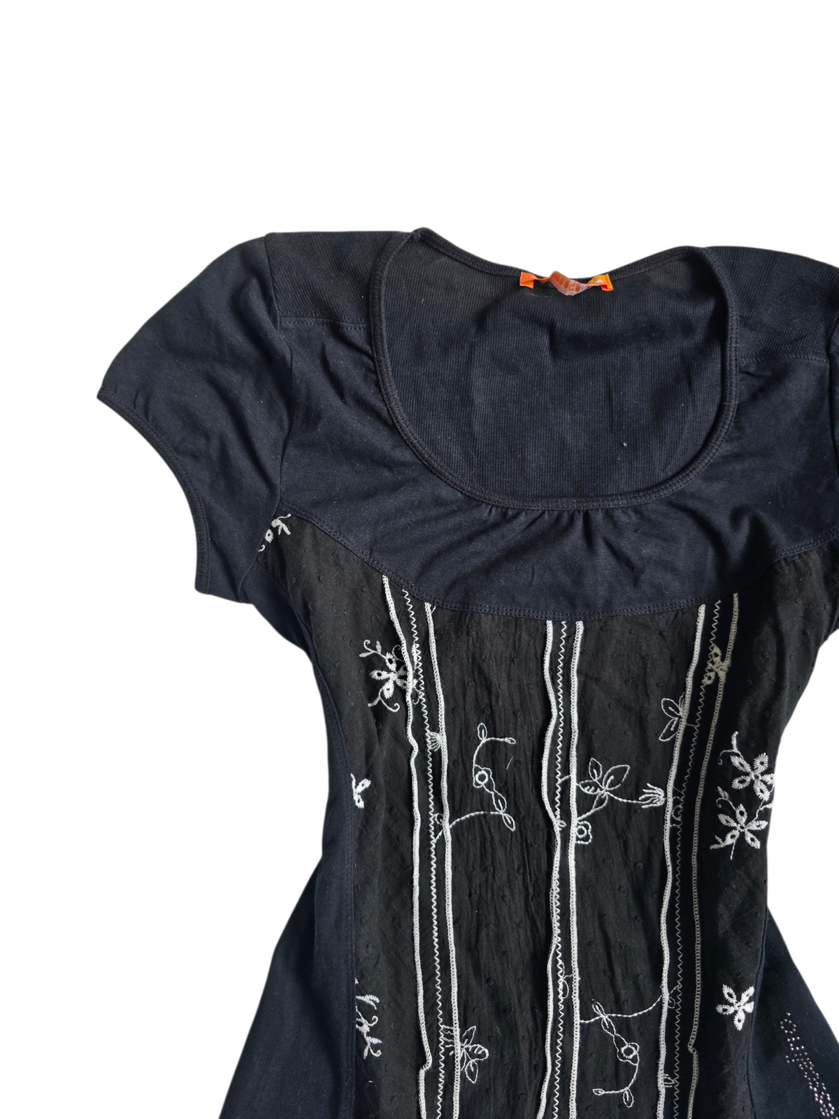 2000s vintage whimsy goth top