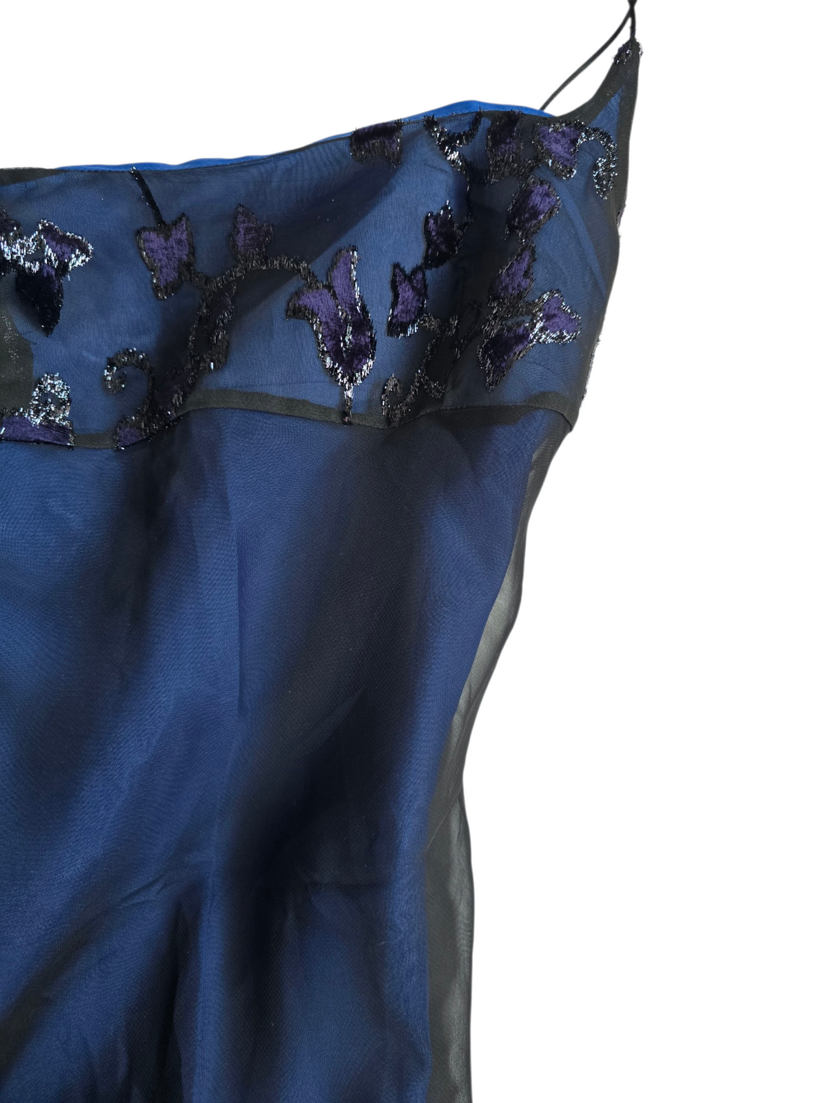 2000s vintage whimsy empire waist prom dress