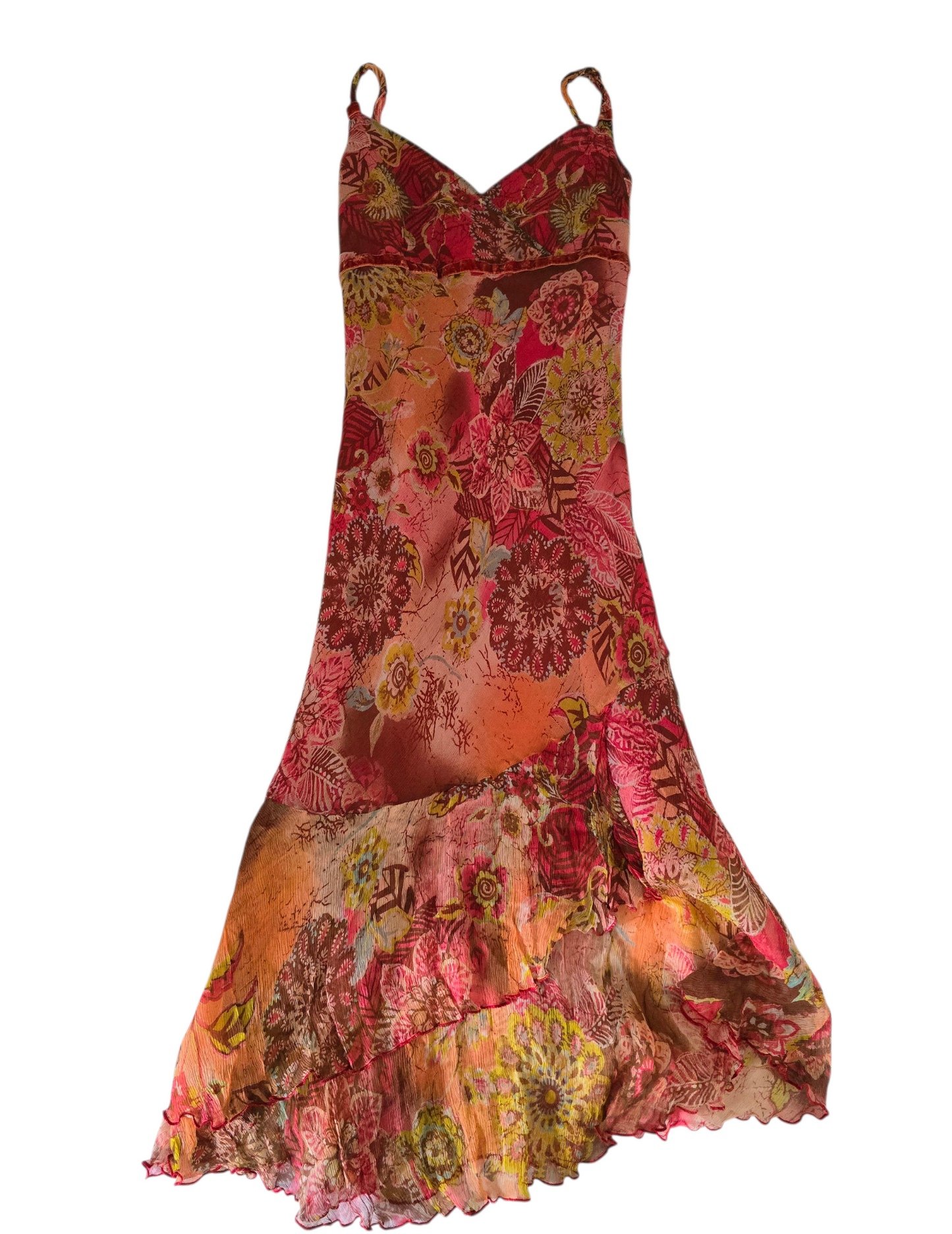 2000s vintage whimsical fairy babydoll ruffled dress