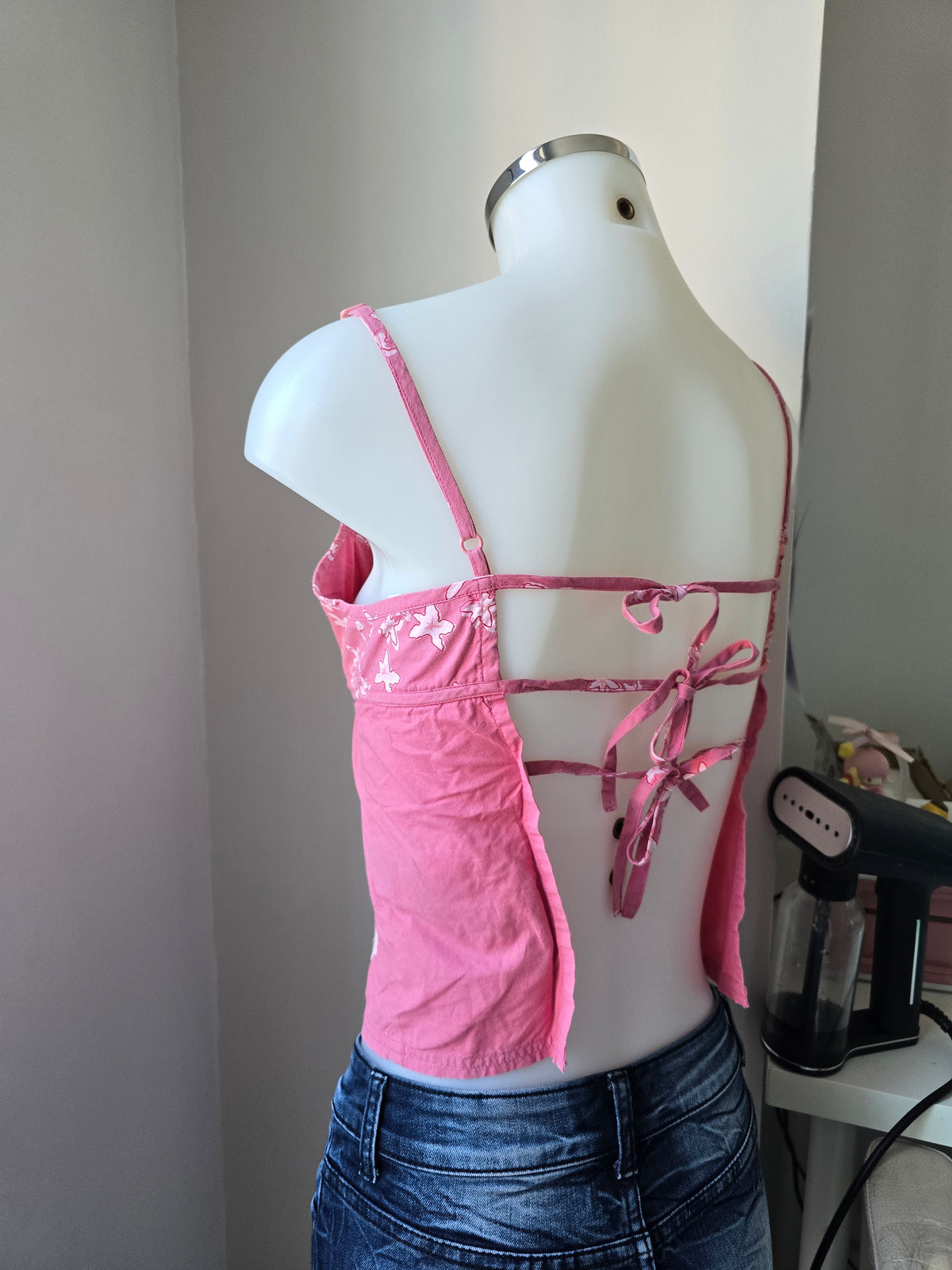 2000s vintage fairy babydoll pink top
