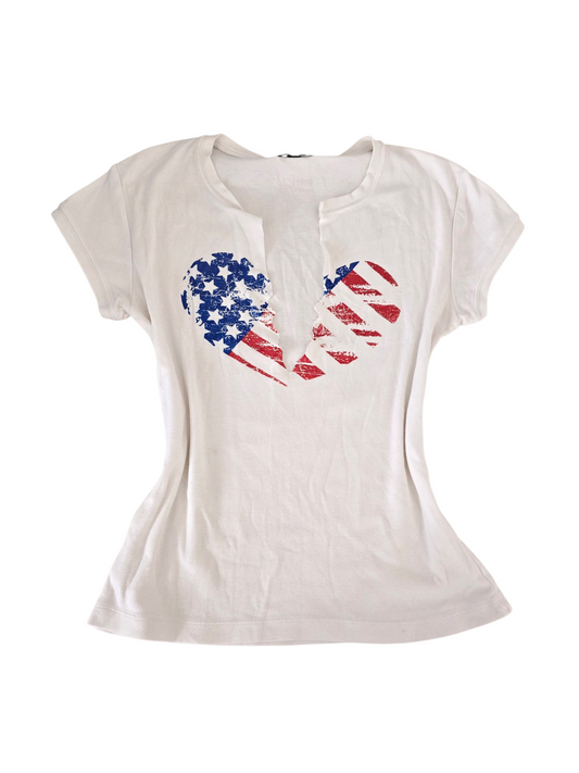 00s indiesleaze printed destroy top