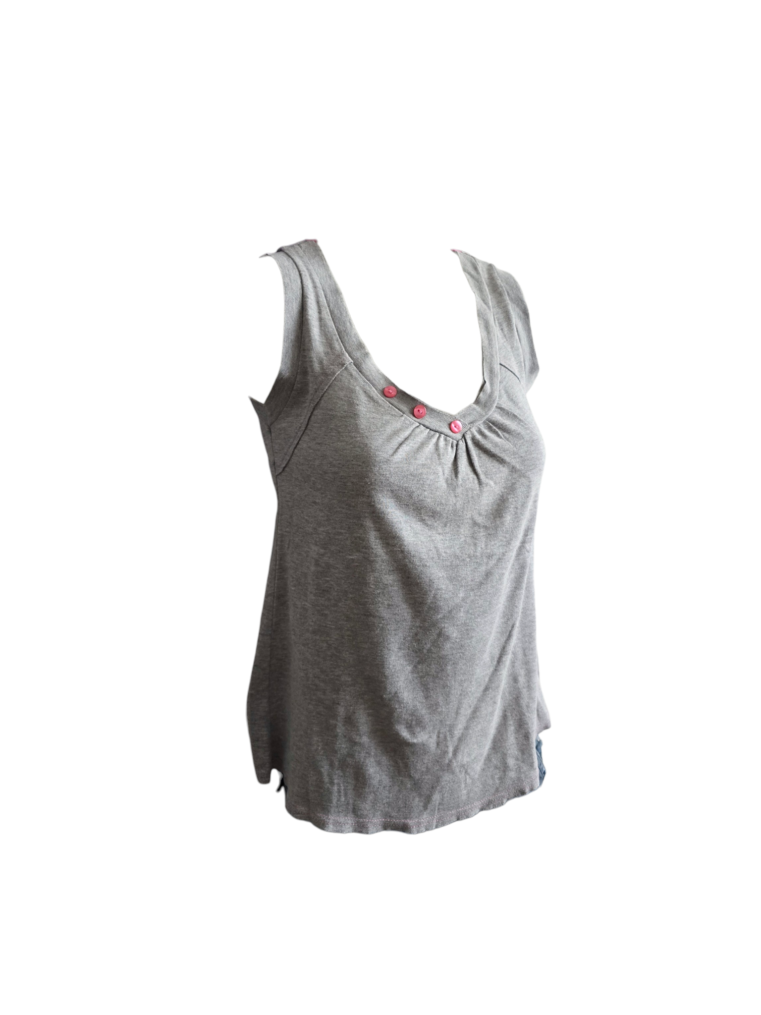 2000s vintage indie sleaze grey top - zimfriperie