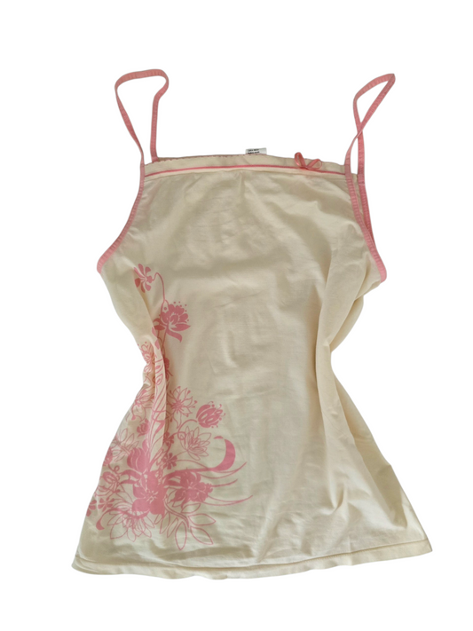 2000s vintage activewear bleached fitted pink top - zimfriperie