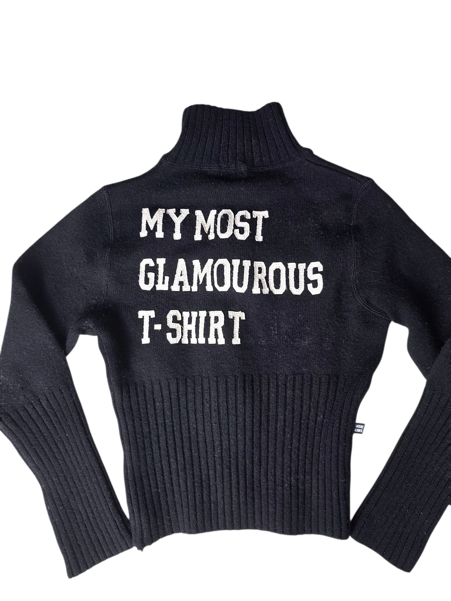 Y2k vintage mcbling zip sweater