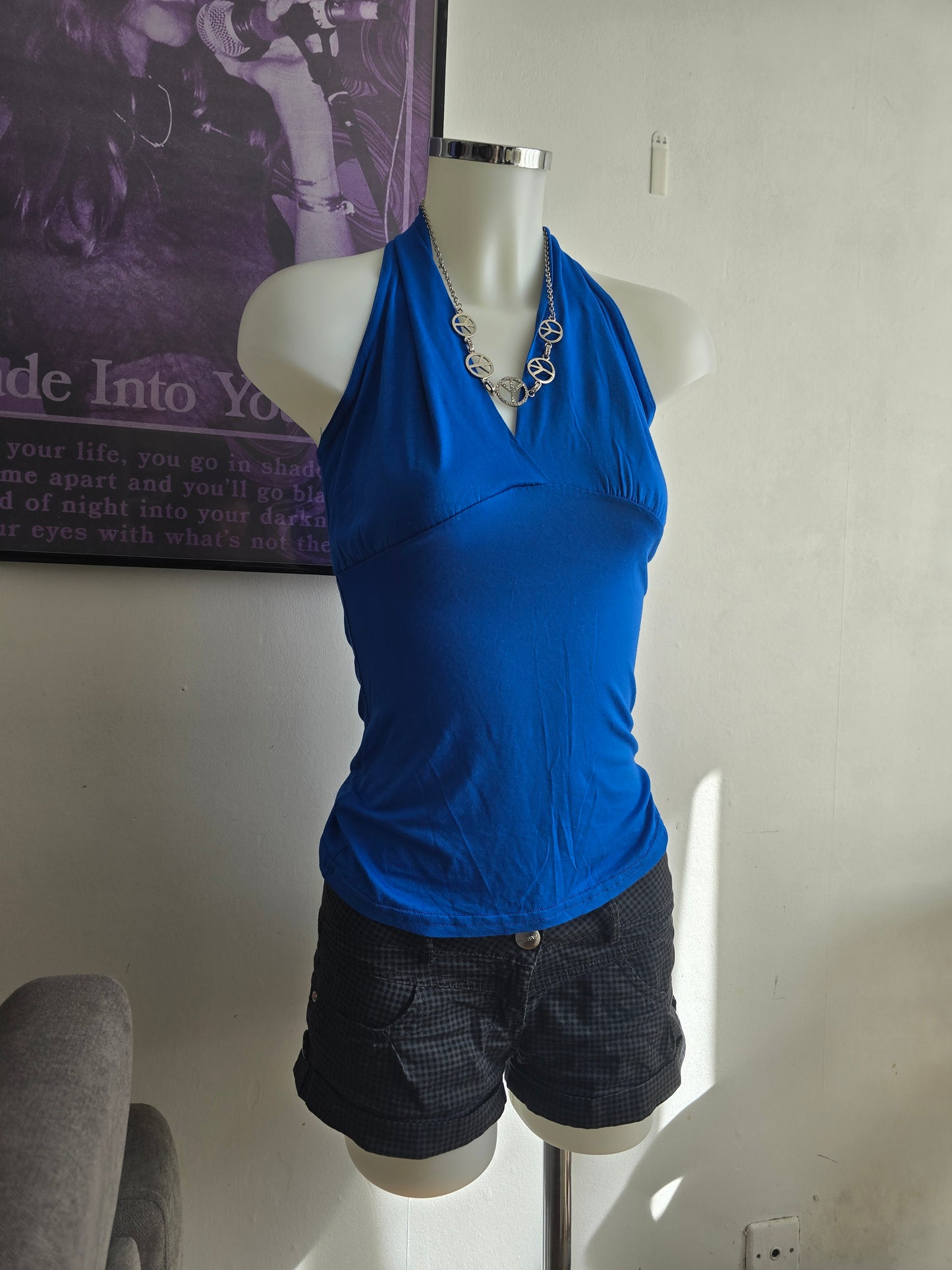 00s vintage indie sleaze halter top