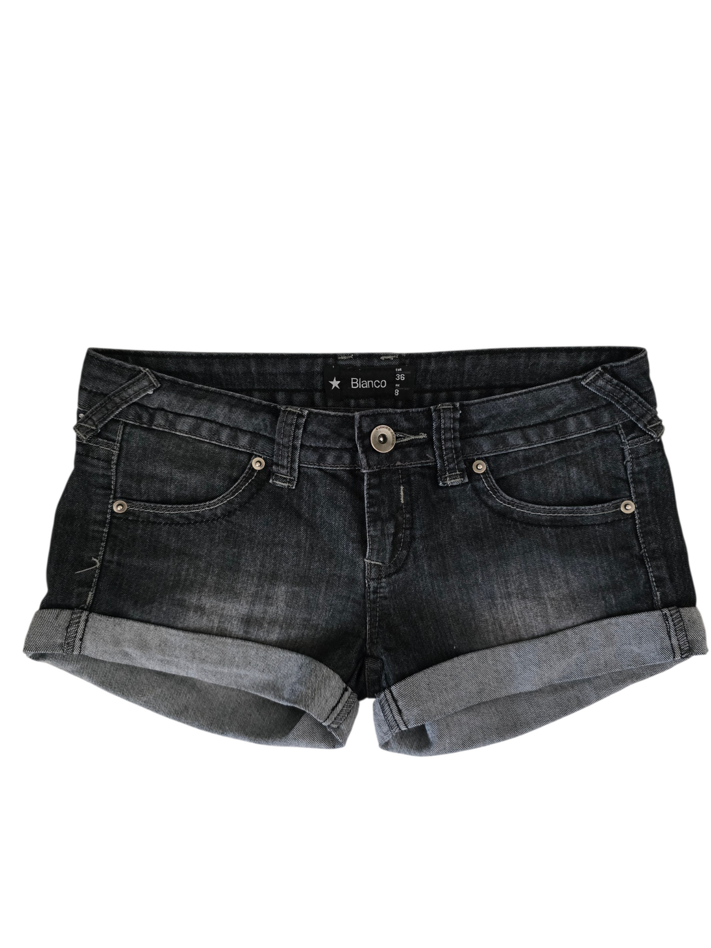 2000s vintage low waist denim short