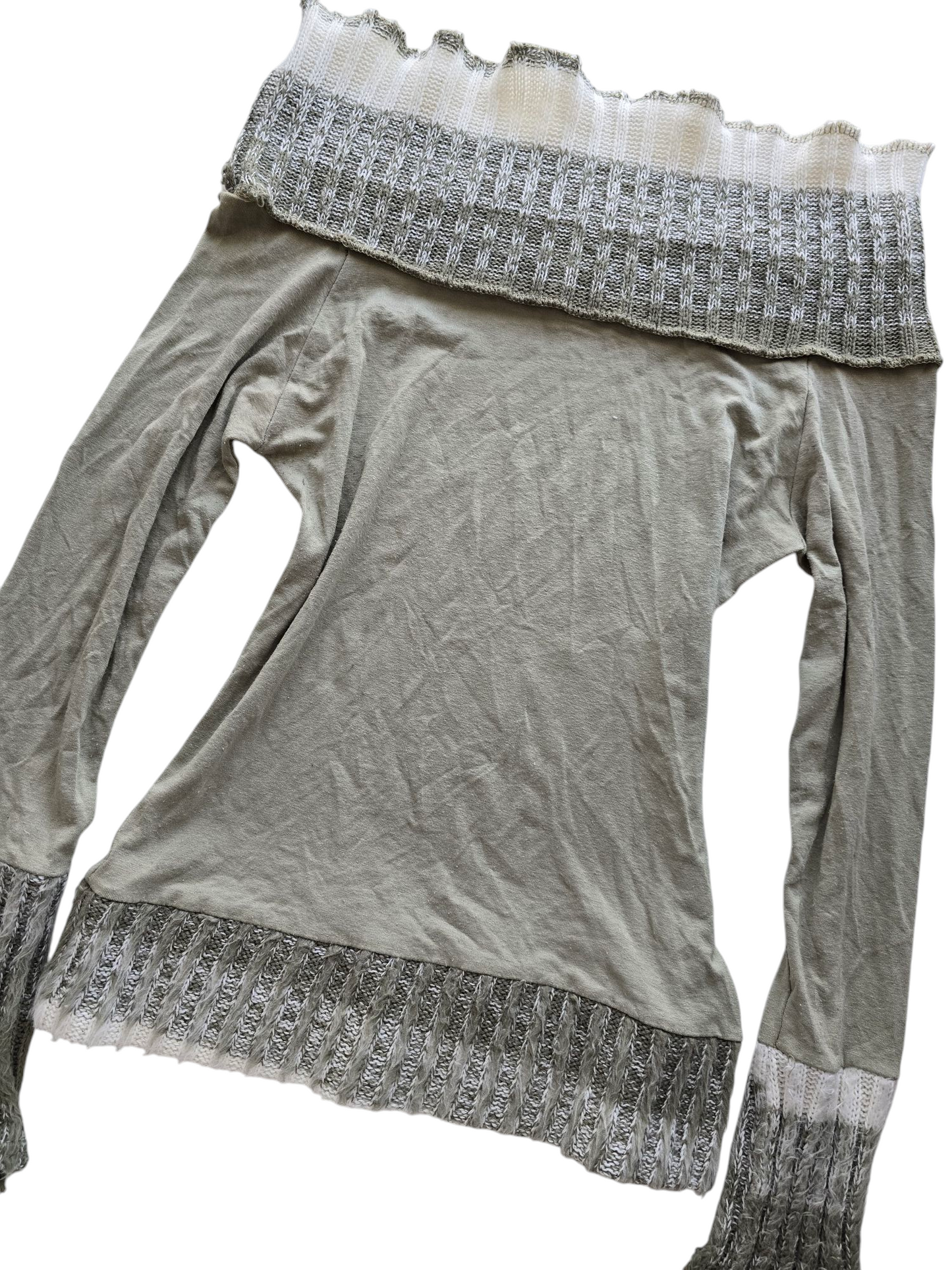 Y2k vintage fairy off shoulder sweater