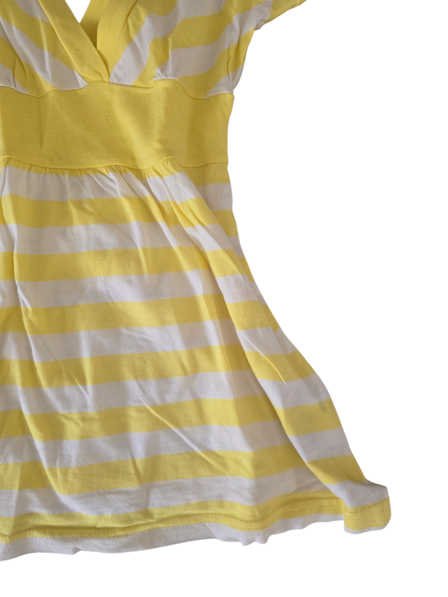 00s vintage indie sleaze striped yellow top - zimfriperie