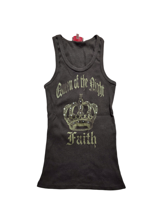 00s vintage softgrunge printed ribbed strass top - zimfriperie