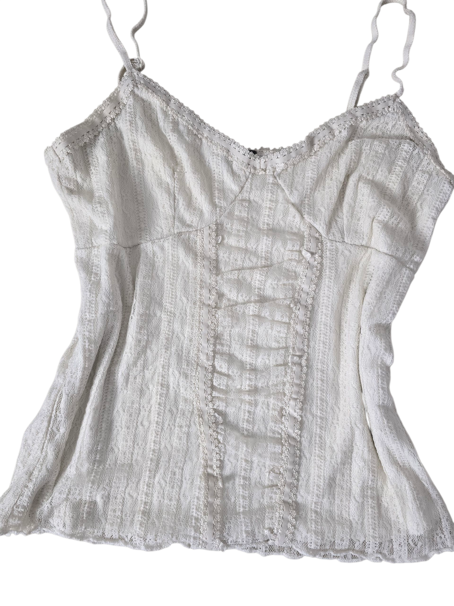 00s vintage romantic coquette lace babydoll top