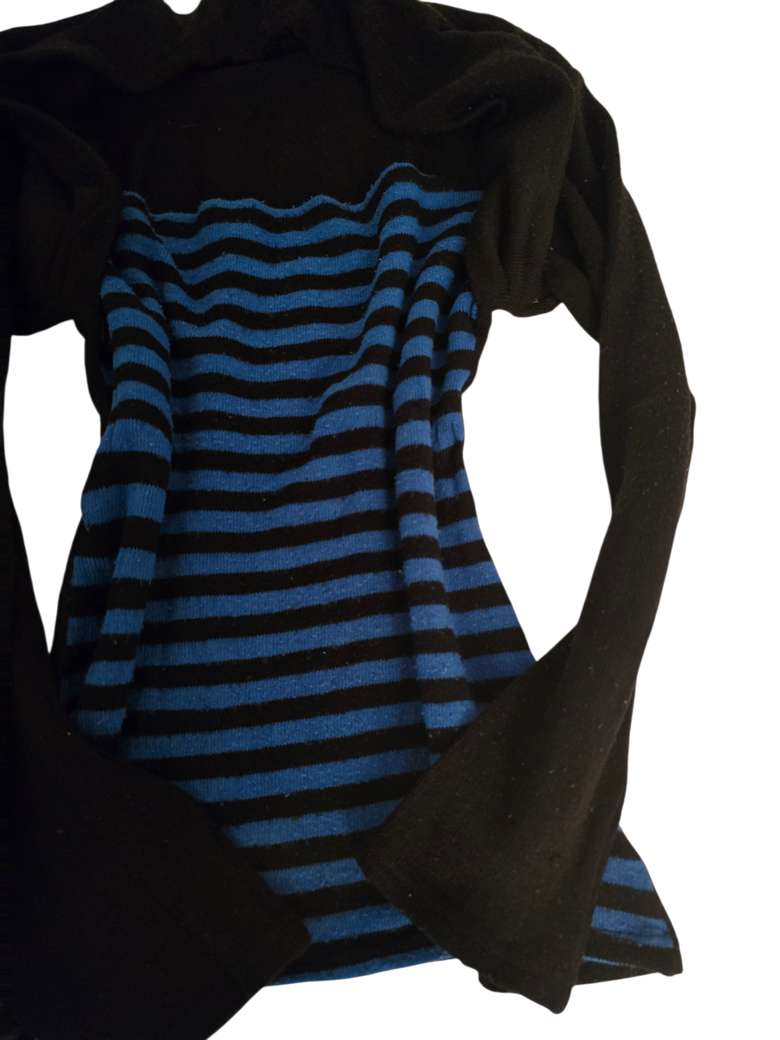 2000s vintage striped softgrunge emo sweater - zimfriperie