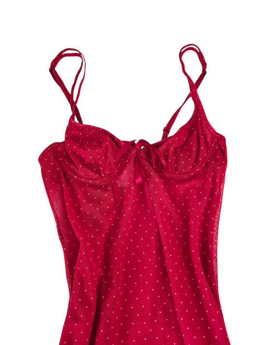 2000s vintage whimsitwee polka dots transparent top - zimfriperie