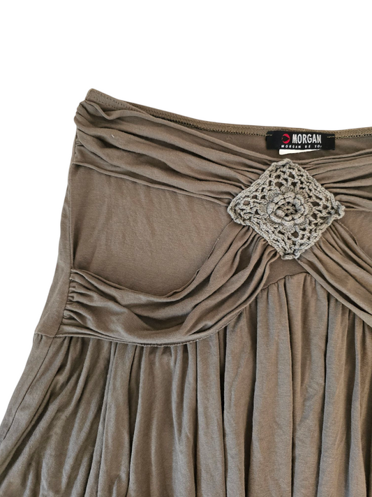 Y2k vintage Morgan de toi bohemian asymmetric skirt