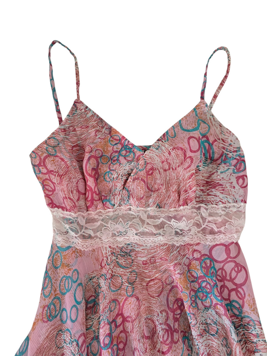 Y2k vintage fairy asymmetric top