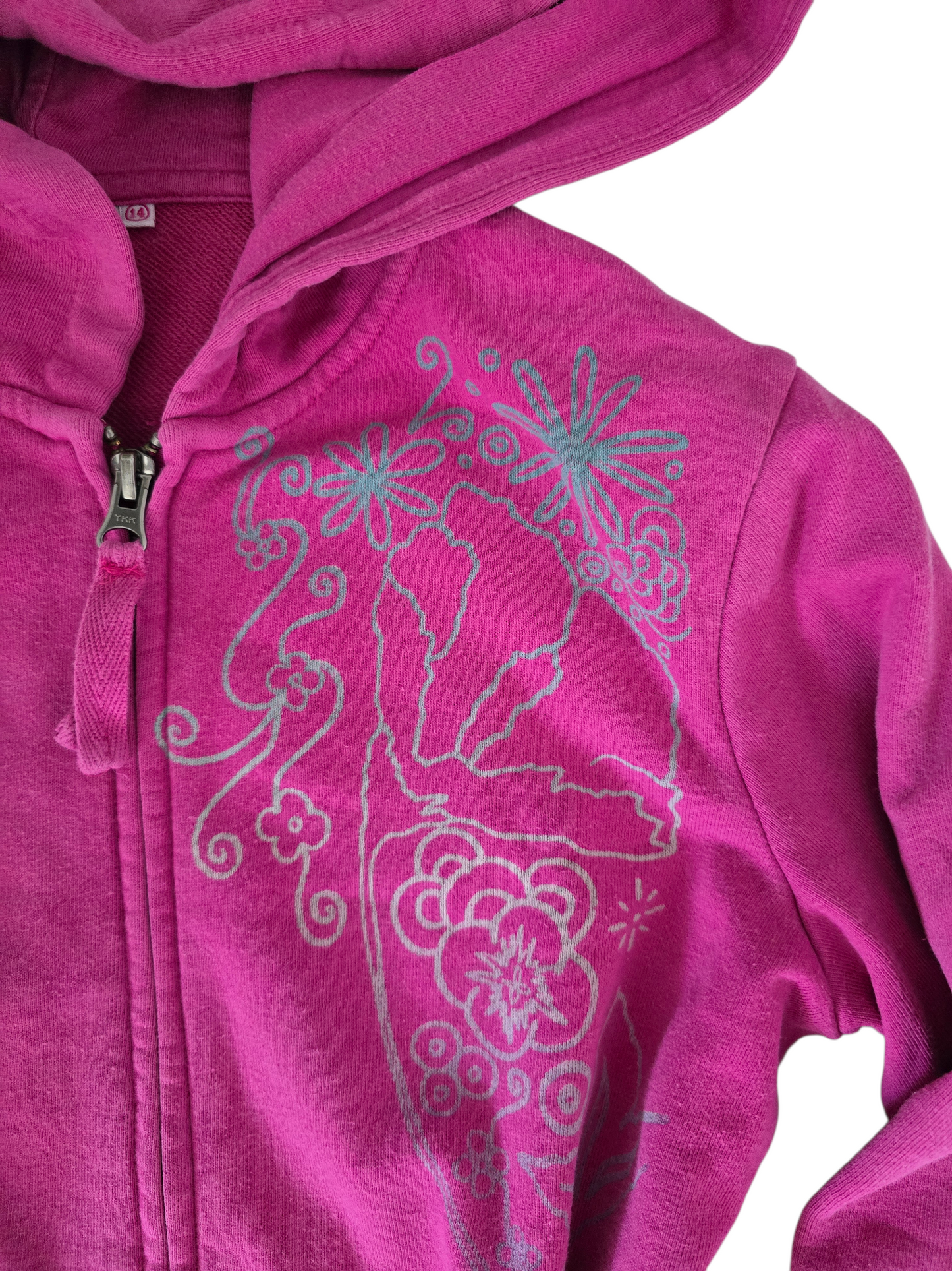 2000s vintage bro hoe bleached pink zip sweater