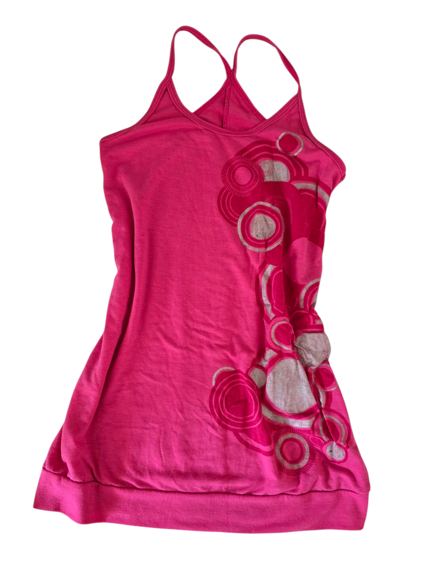 2000s vintage frutiger pink printed top