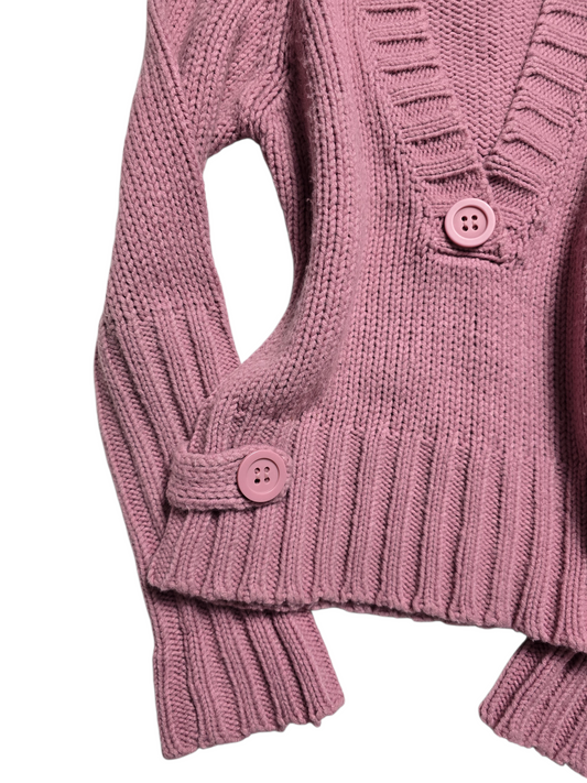 00s vintage coquette button sweater