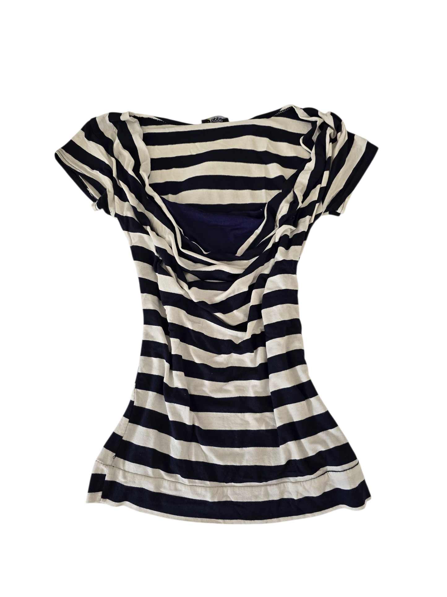 2000s vintage softgrunge striped draped top - zimfriperie