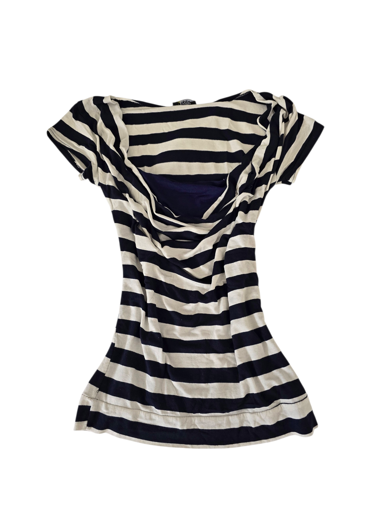 2000s vintage softgrunge striped draped top - zimfriperie