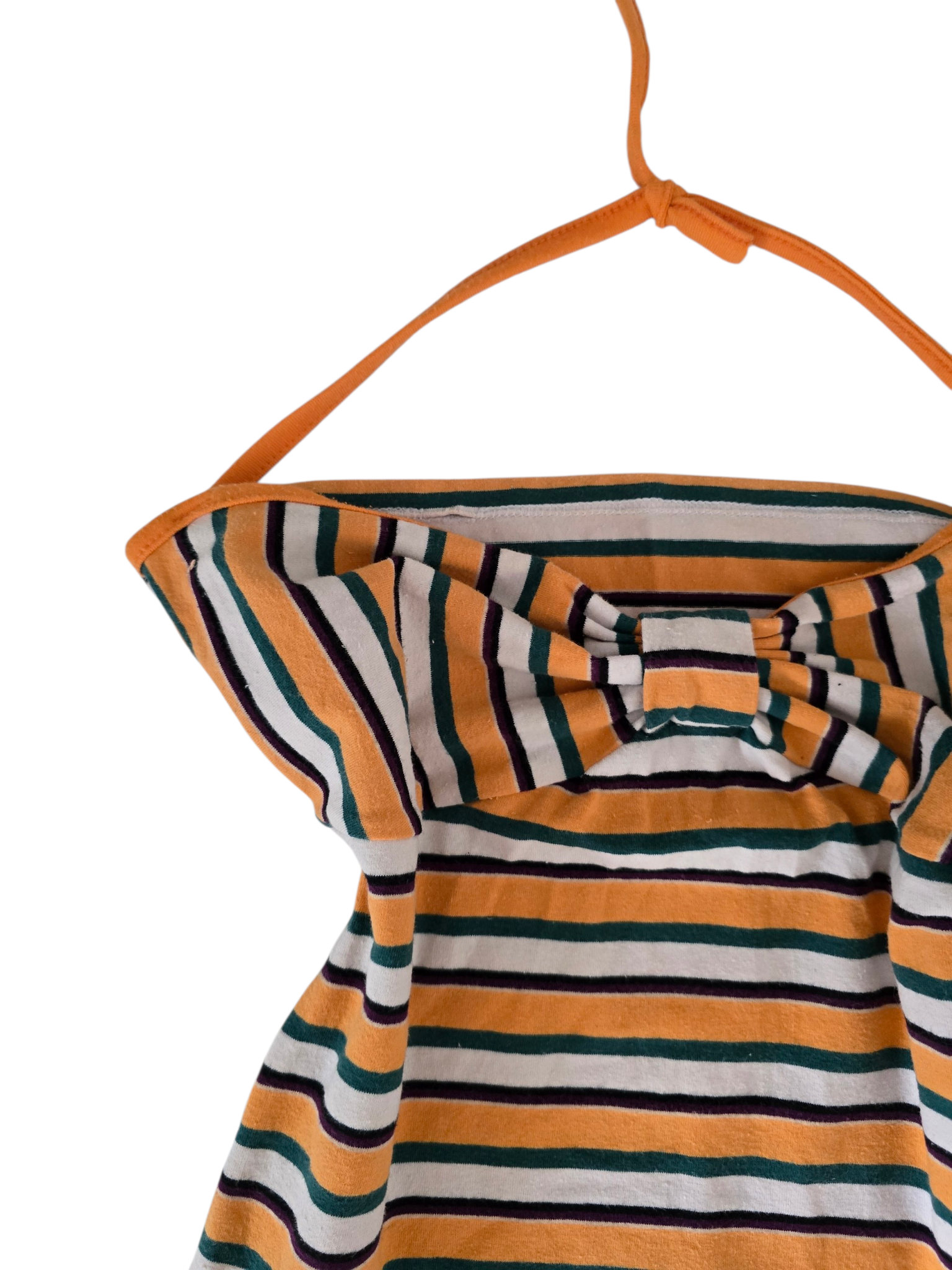 2000s vintage indie sleaze striped halter top - zimfriperie