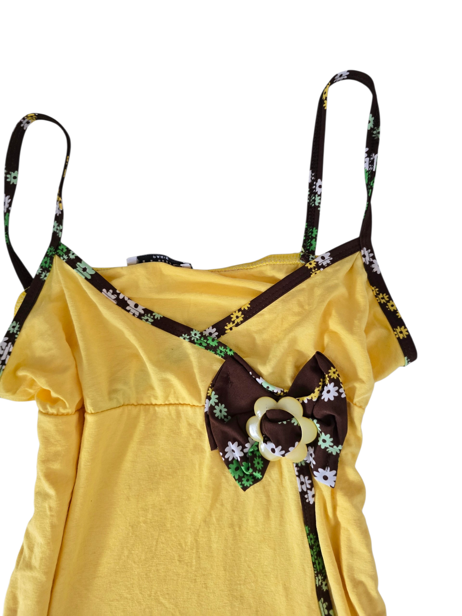 2000s vintage fairy yellow babydoll top - zimfriperie