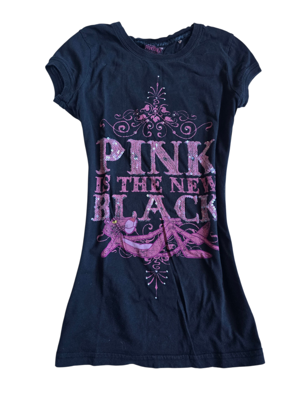 2000s vintage indie sleaze rhinestone pink tshirt