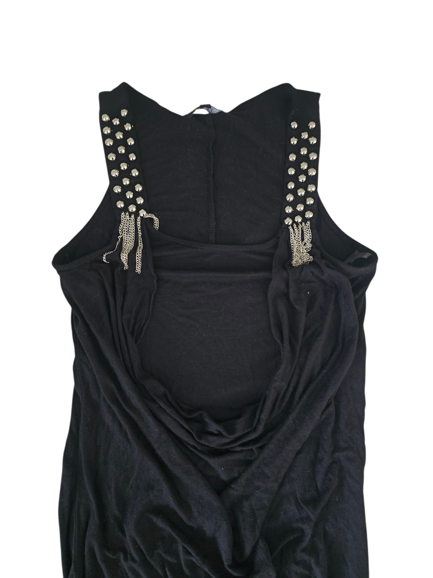 2000s vintage indie sleaze draped studded dress - zimfriperie