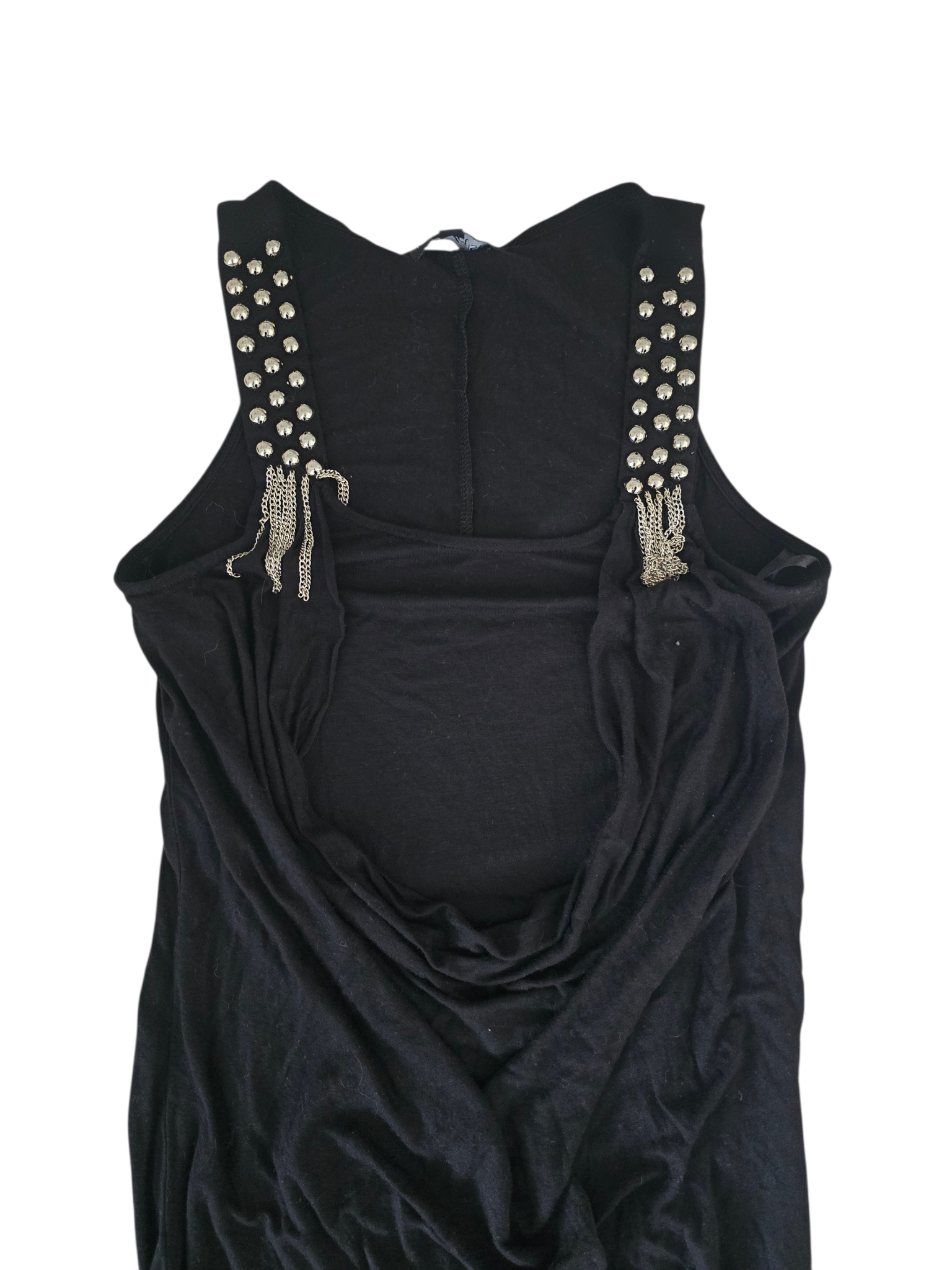 2000s vintage indie sleaze draped studded dress - zimfriperie