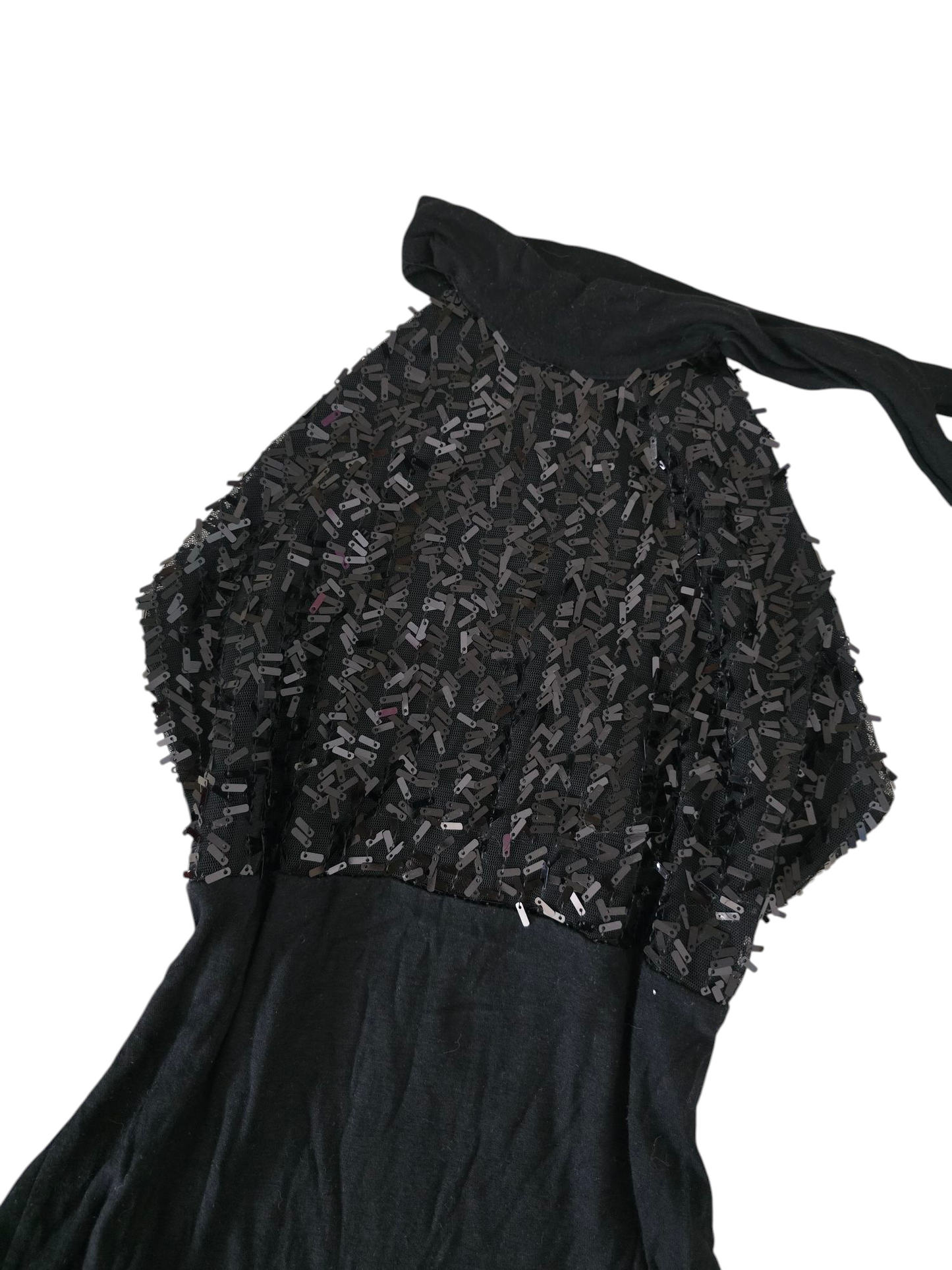 Y2k vintage indiesleaze backless sequin top