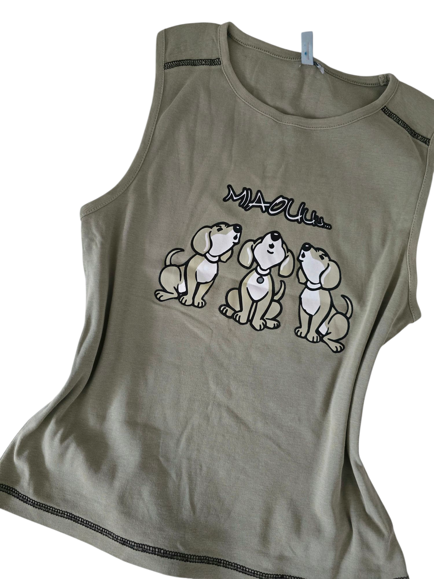 90s vintage softgrunge printed tank top