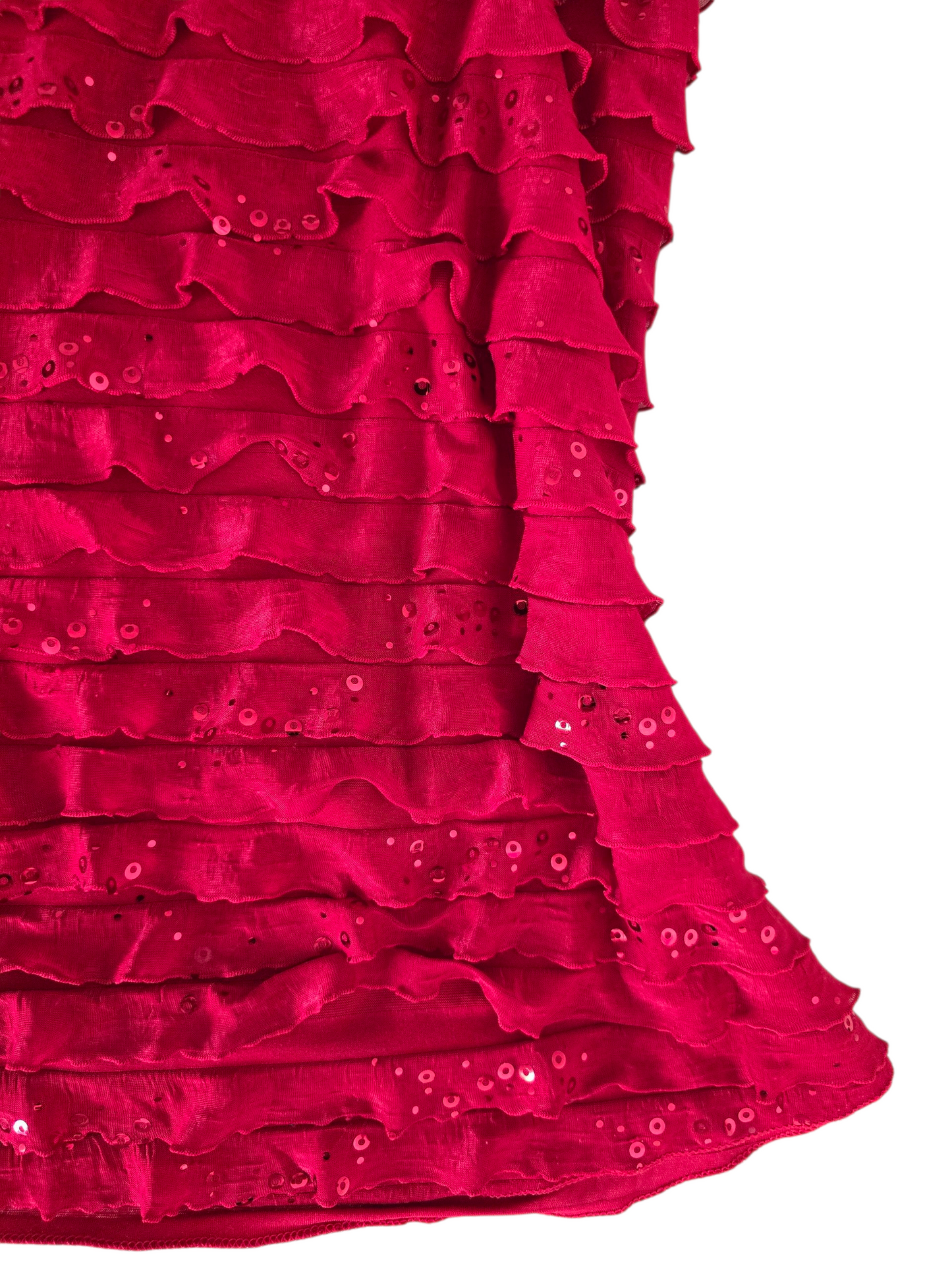 Y2k vintage indiesleaze ruffled sequin halter dress