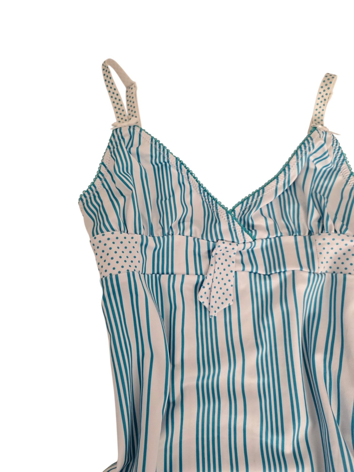2000s vintage coquette backless striped and polka dots top - zimfriperie