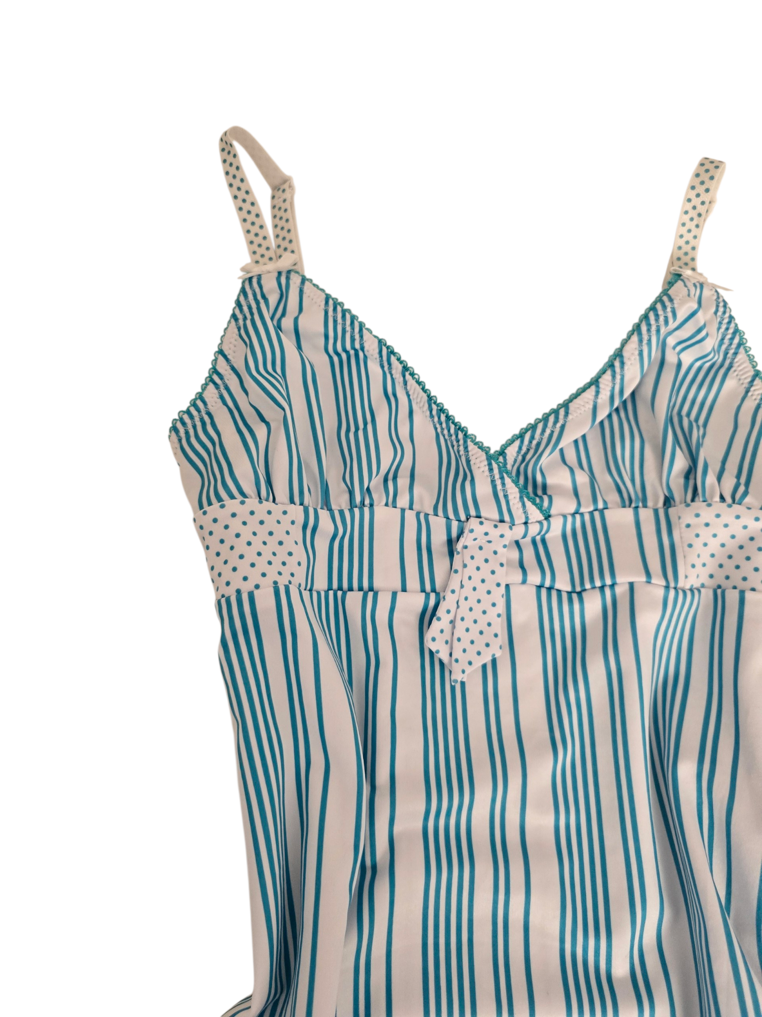 2000s vintage coquette backless striped and polka dots top - zimfriperie