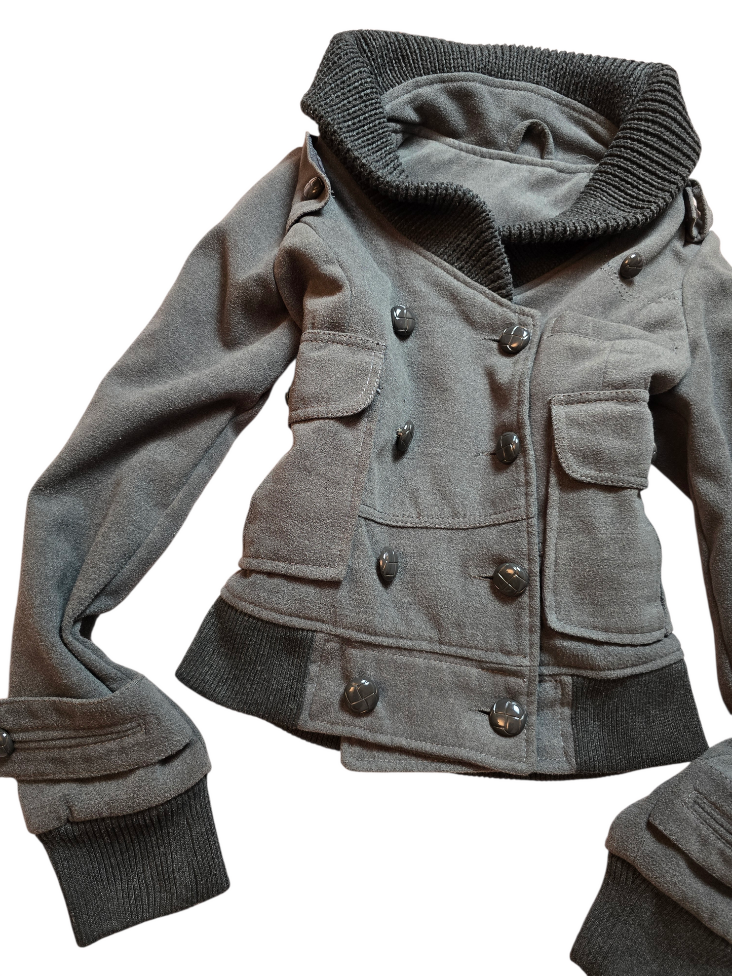 00s vintage grey softgrunge coat - zimfriperie