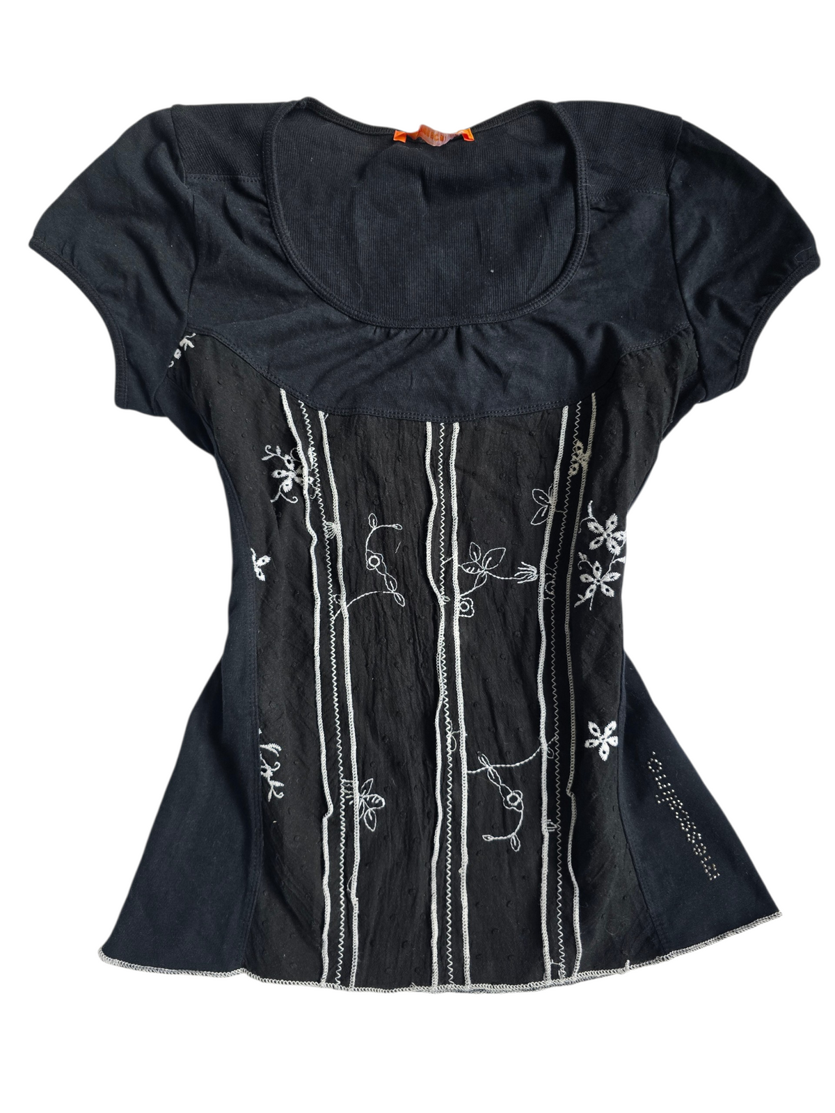 2000s vintage whimsy goth top